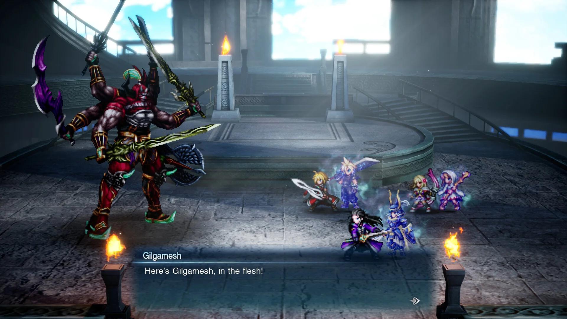 Gilgamesh battle in Final Fantasy Resonance