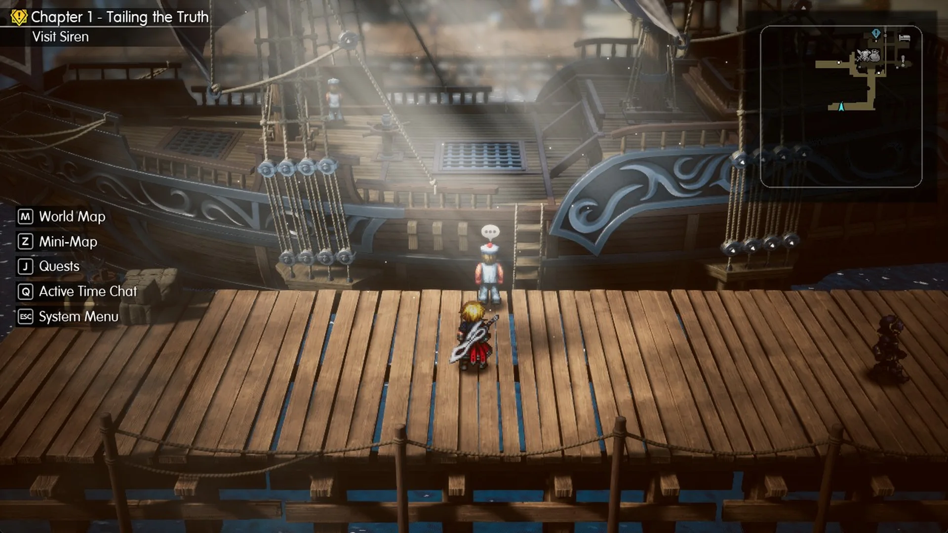 Chapter 1 objective changed to Visit Siren on the Grandport pier