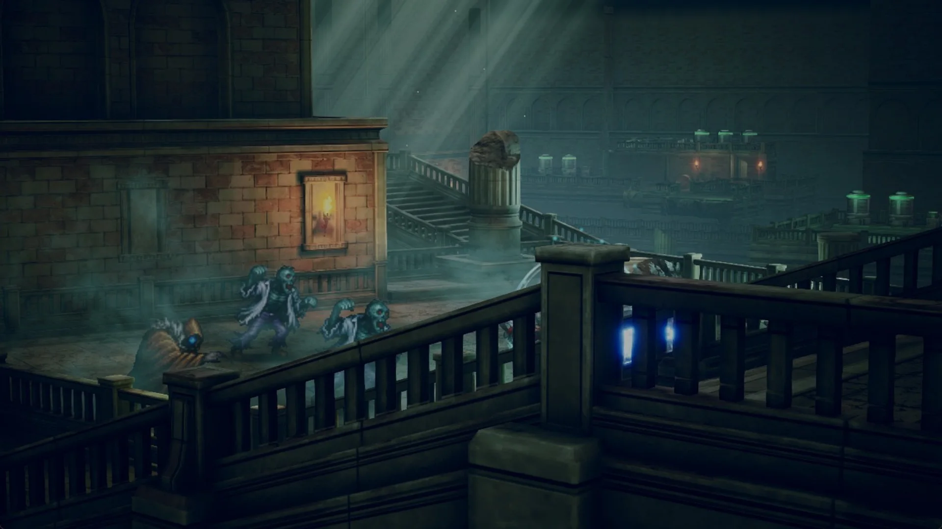 Kolobos Ruins walkway in Final Fantasy Resonance