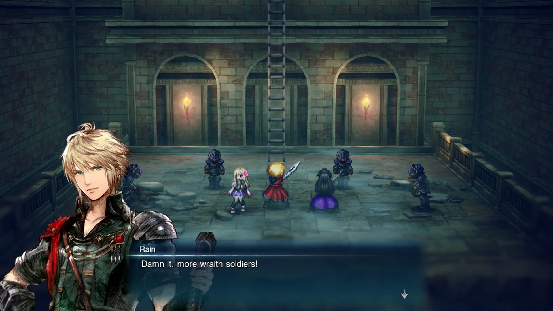 Rain: Damn it, more wraith soldiers! in the basement
