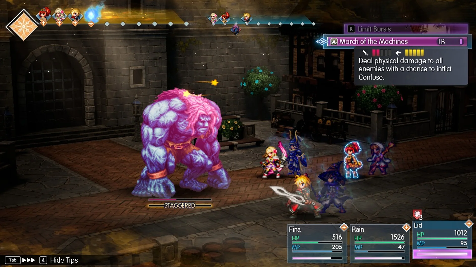 Lid's March of the Machines Limit Burst description