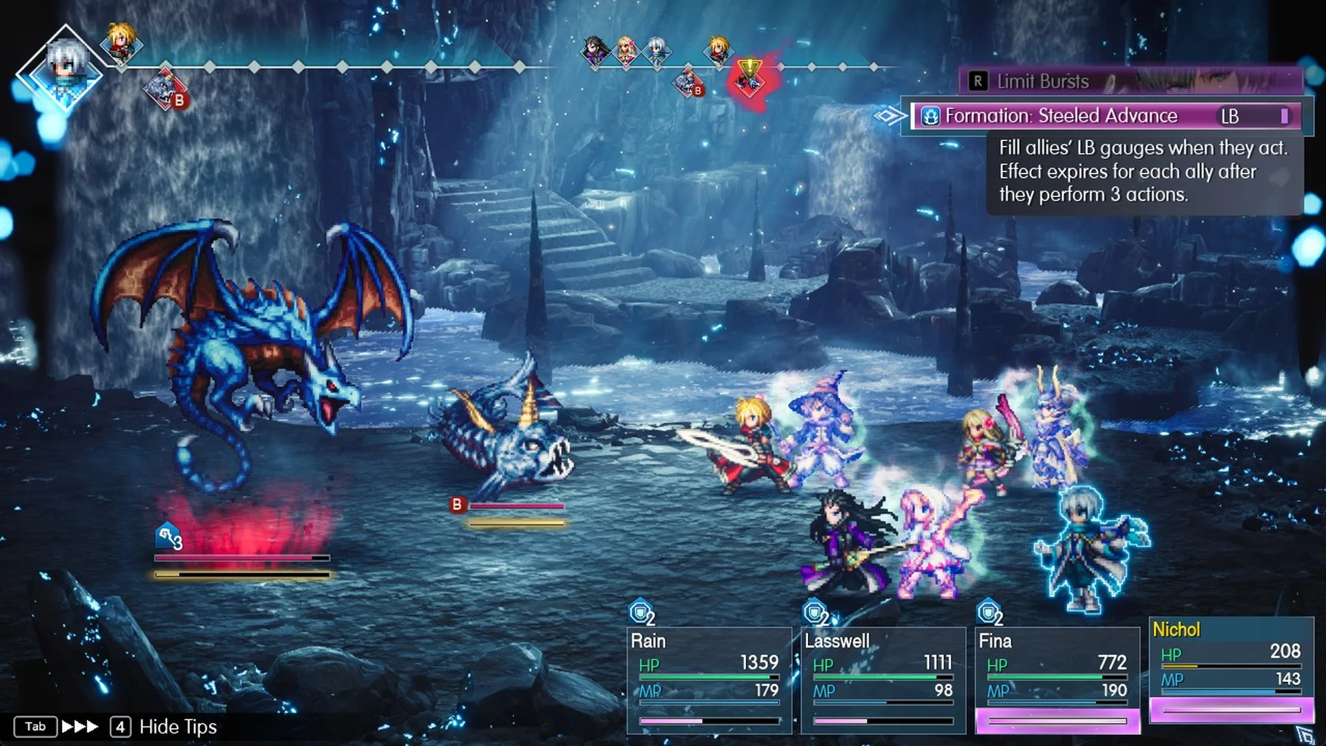 Nichol's Formation: Steeled Advance Limit Burst description