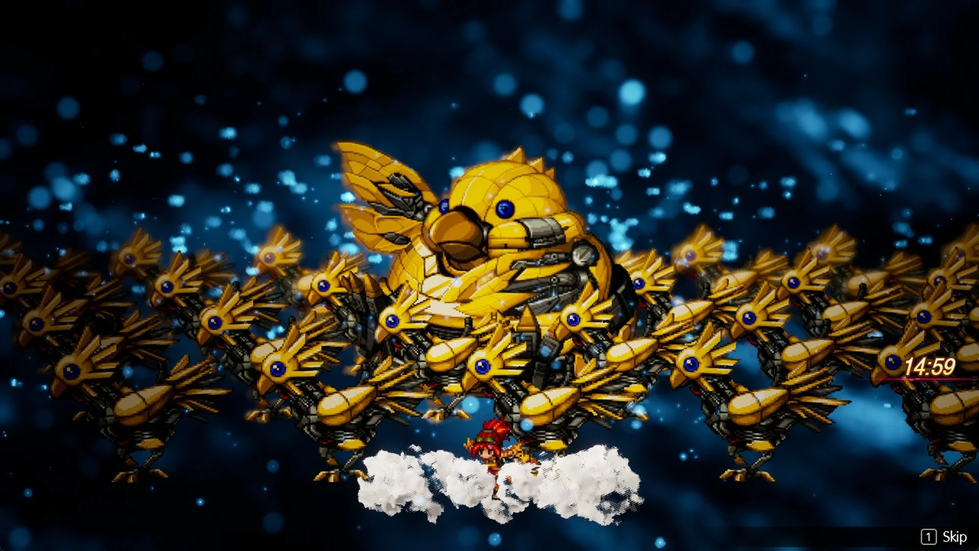 March of the Machines animation with mechanical chocobos