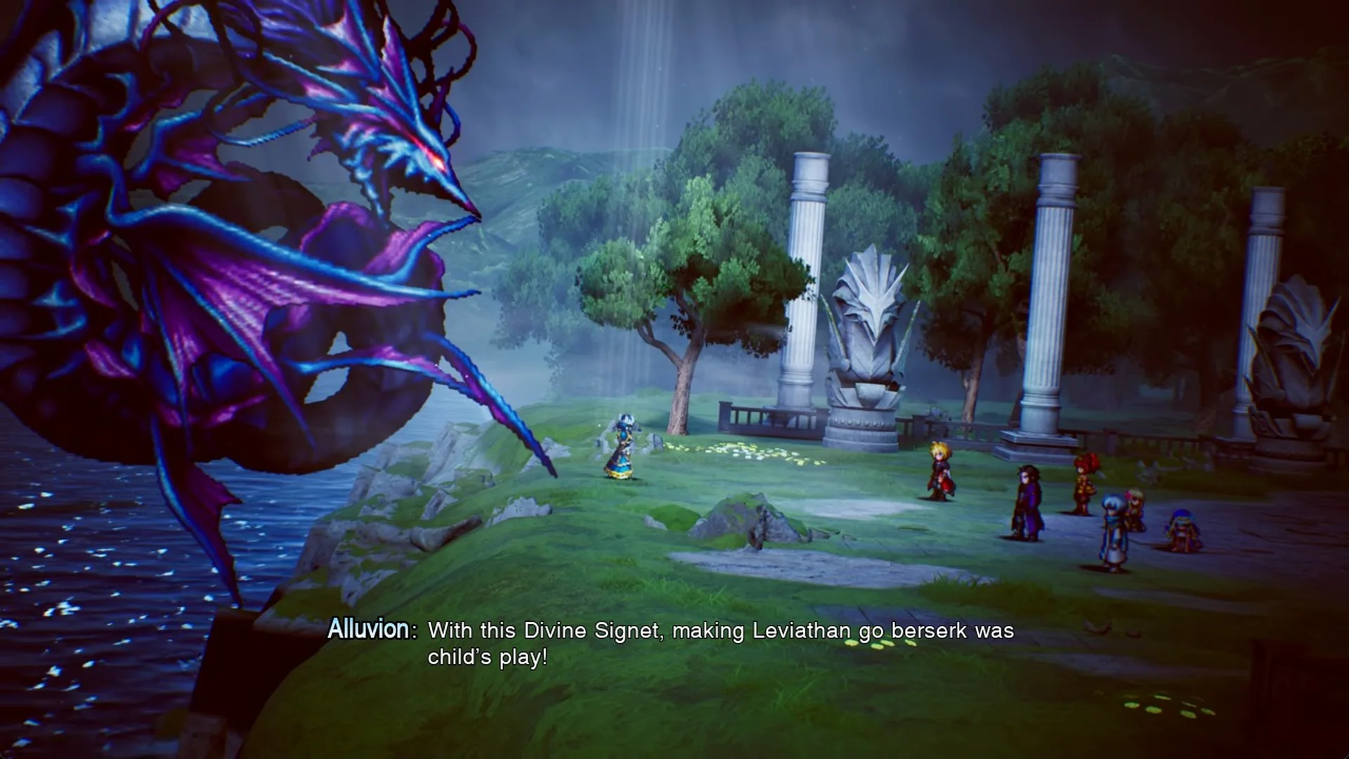 Alluvion: With this Divine Signet, making Leviathan go berserk was child's play!