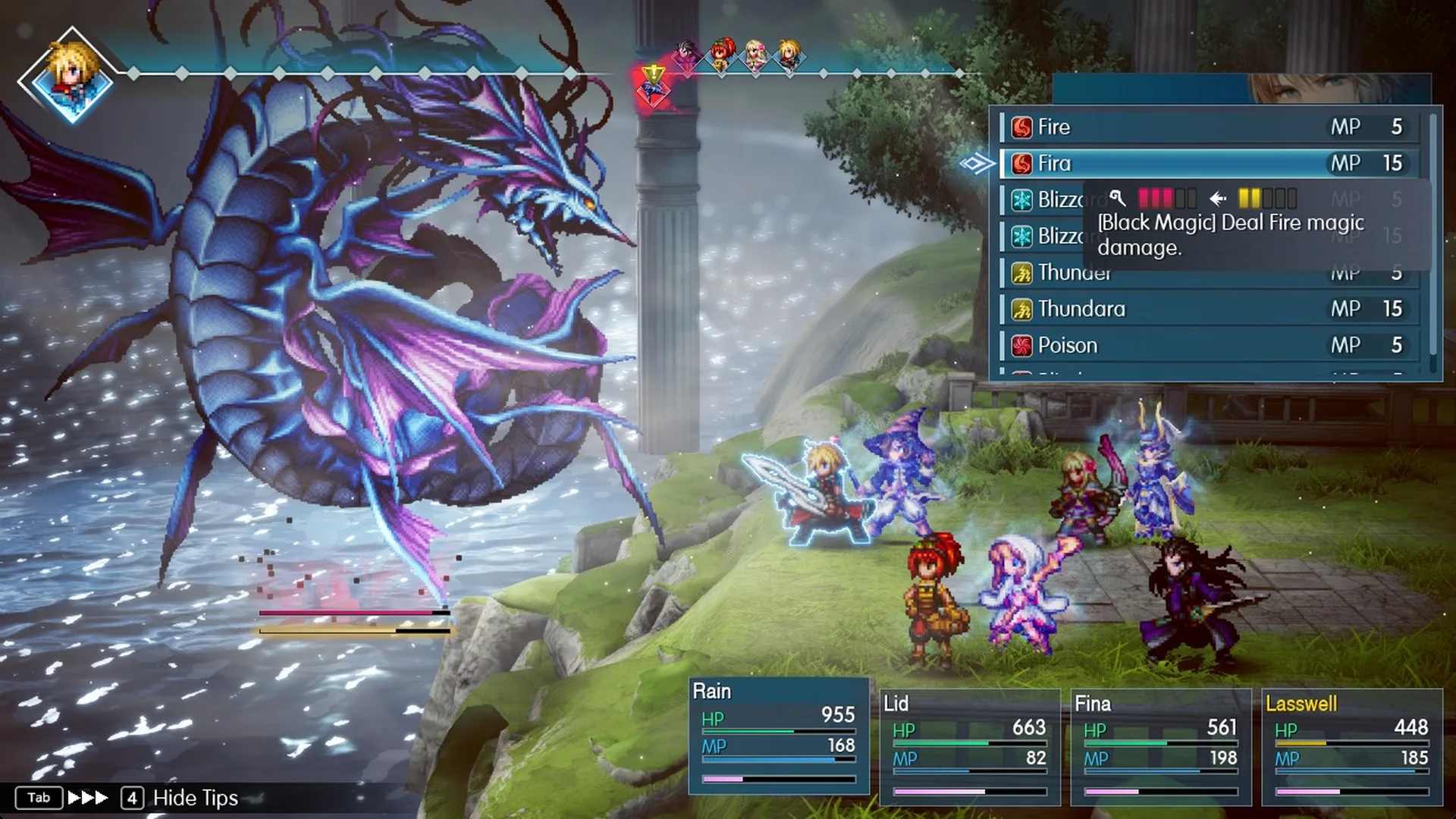 Leviathan's turn icon turns red with a crown on the turn-order bar