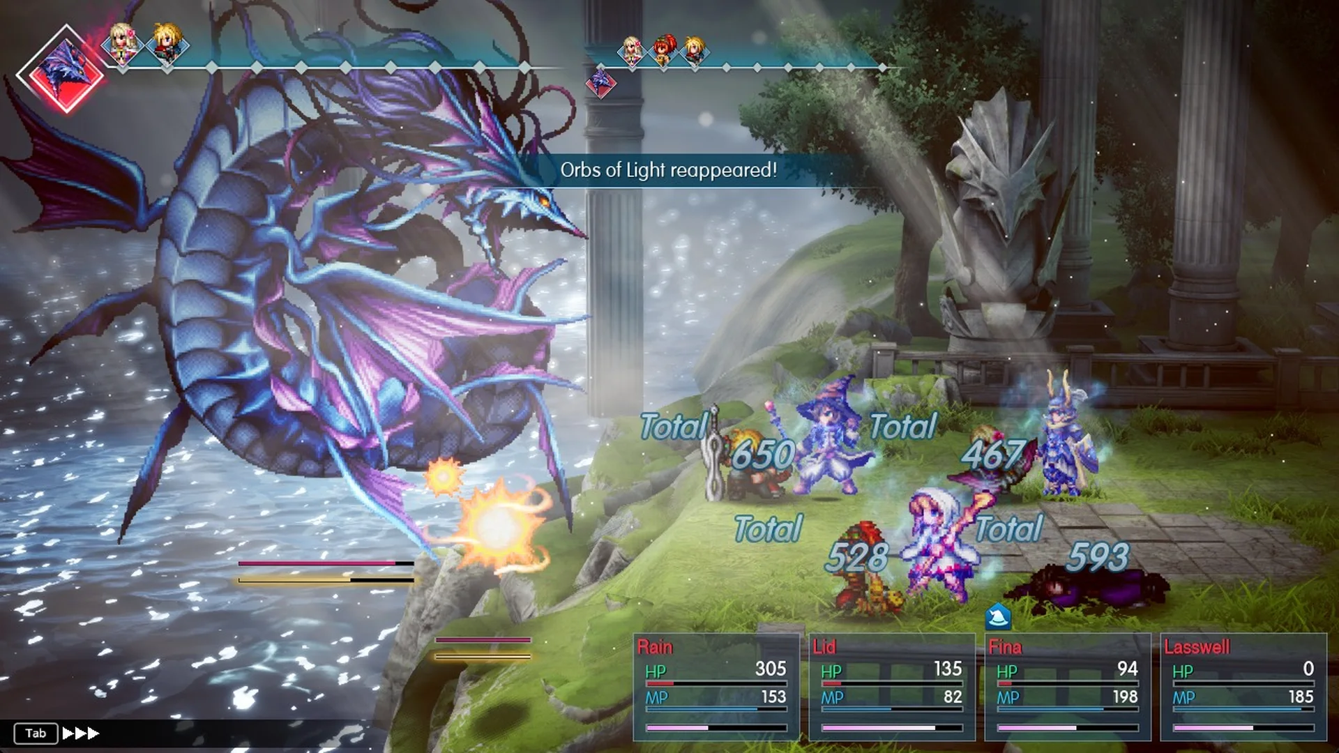 Orbs of Light reappeared! after the charged all-party hit