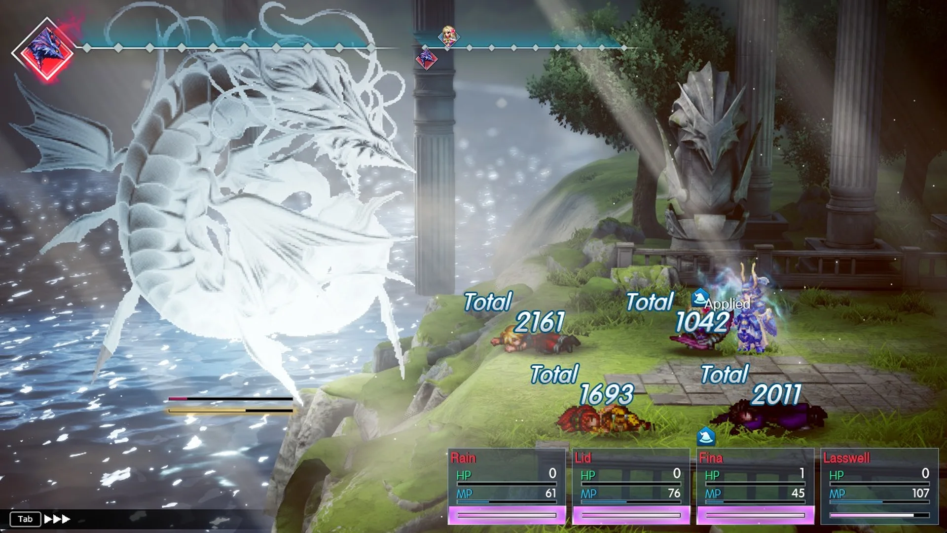 Enraged charged hit dealing 1,693 to 2,161 to each character