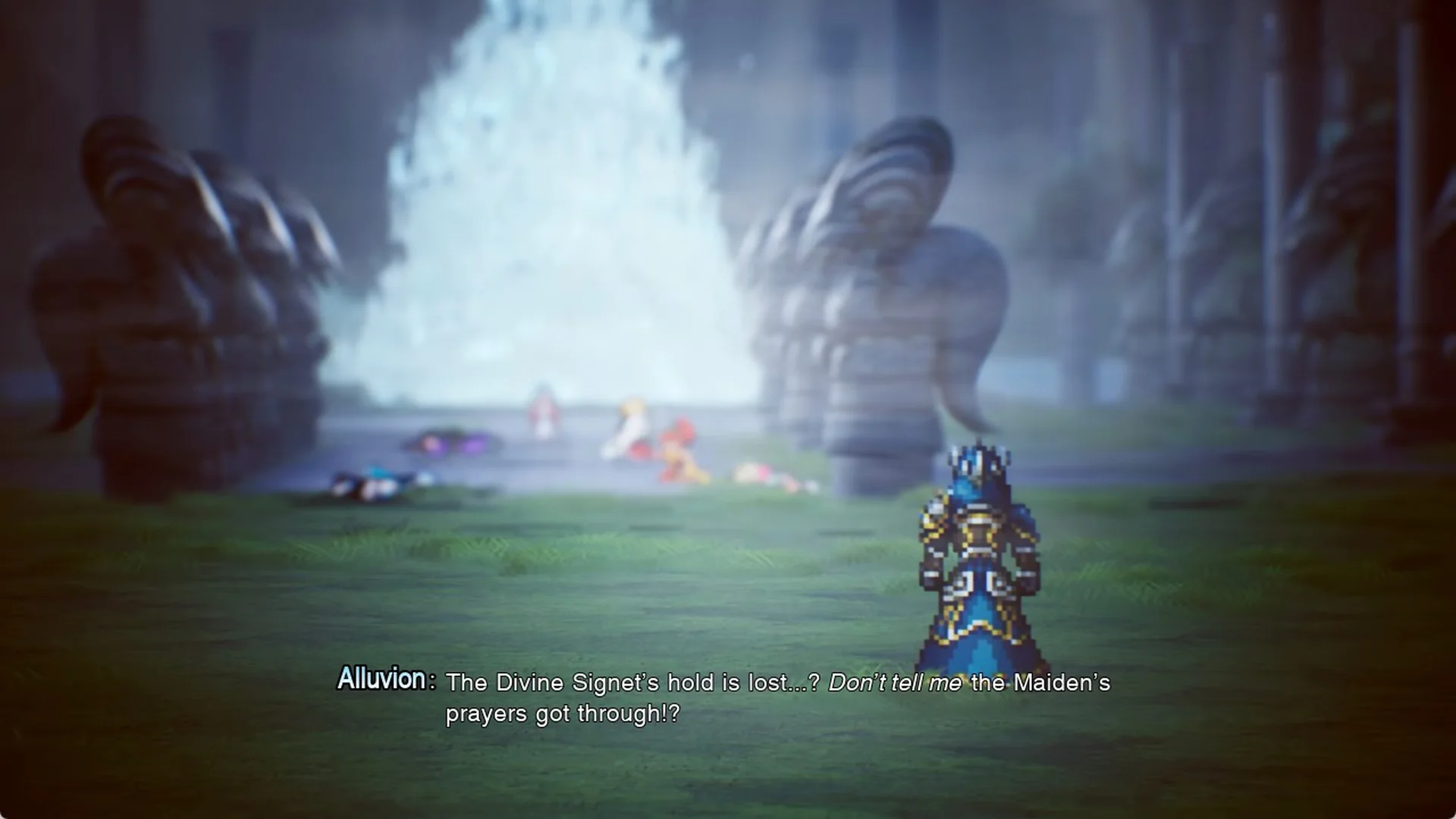 Alluvion: The Divine Signet's hold is lost...? Don't tell me the Maiden's prayers got through!?