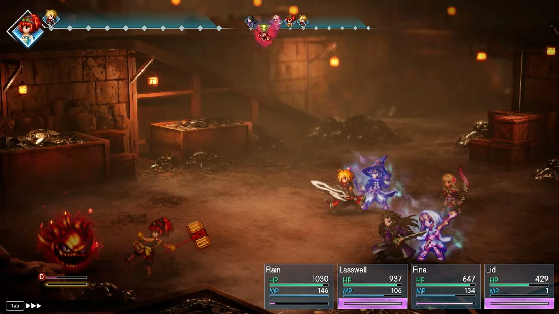 Lid attacking the last Great Bomb
