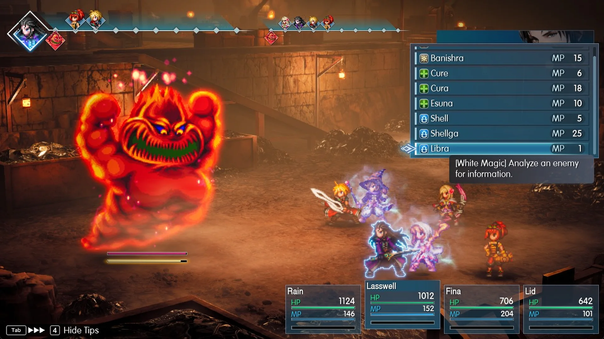 Lasswell's White Magic list with Libra selected against Mom Bomb