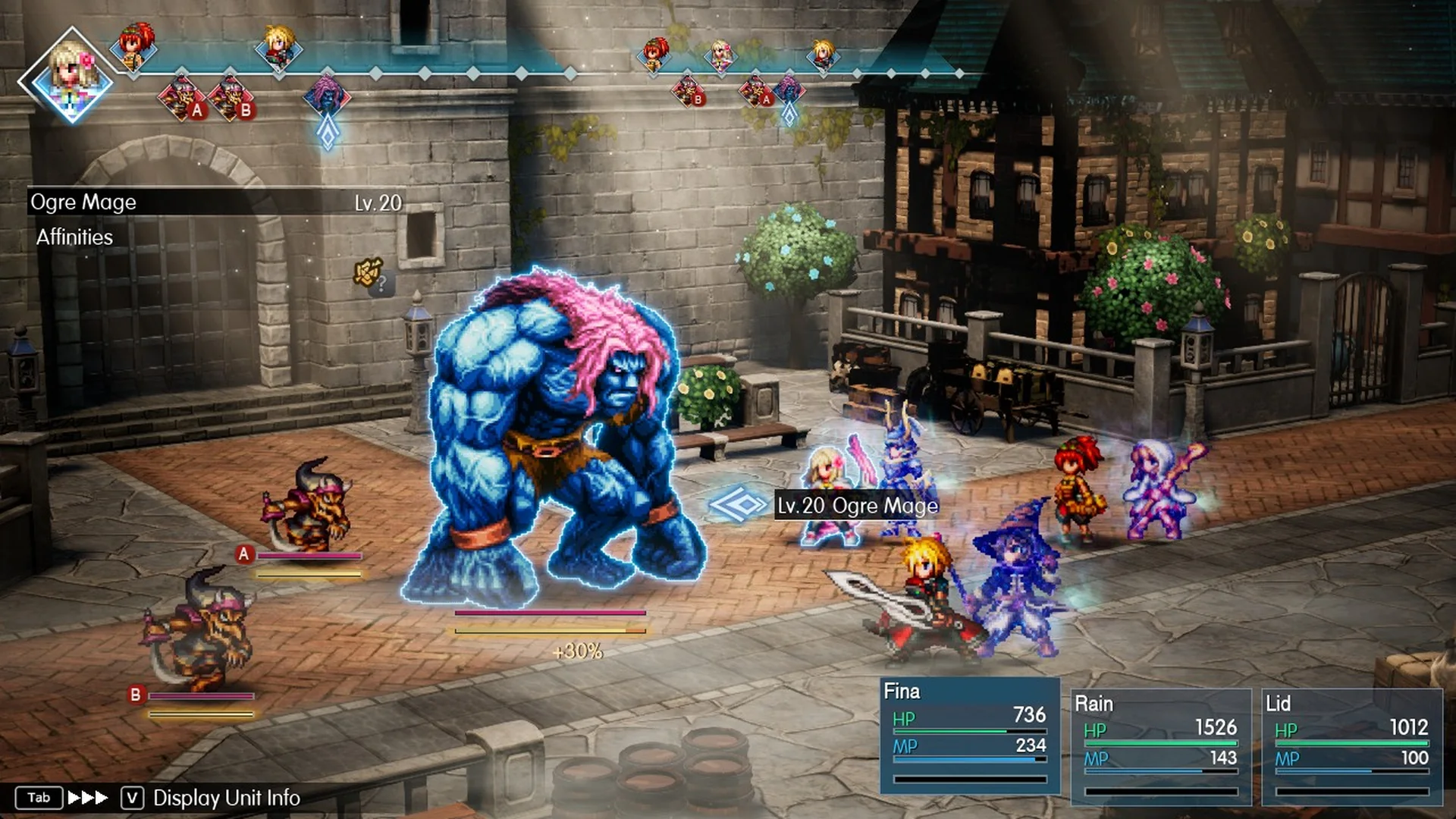 Lv 20 Ogre Mage with two Goblin Mages