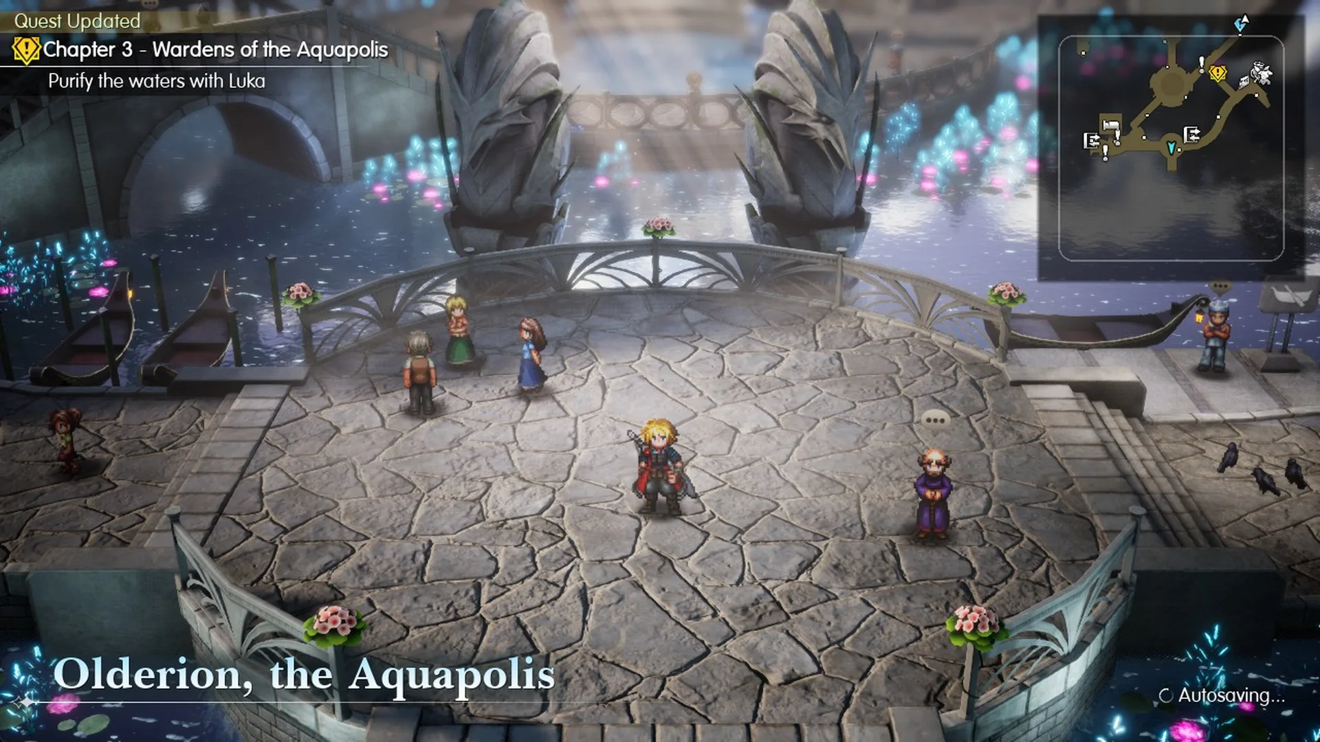 Quest Updated Purify the waters with Luka in Olderion, the Aquapolis