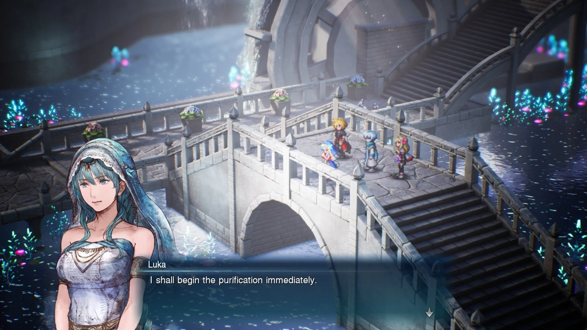 Luka on the bridge: I shall begin the purification immediately