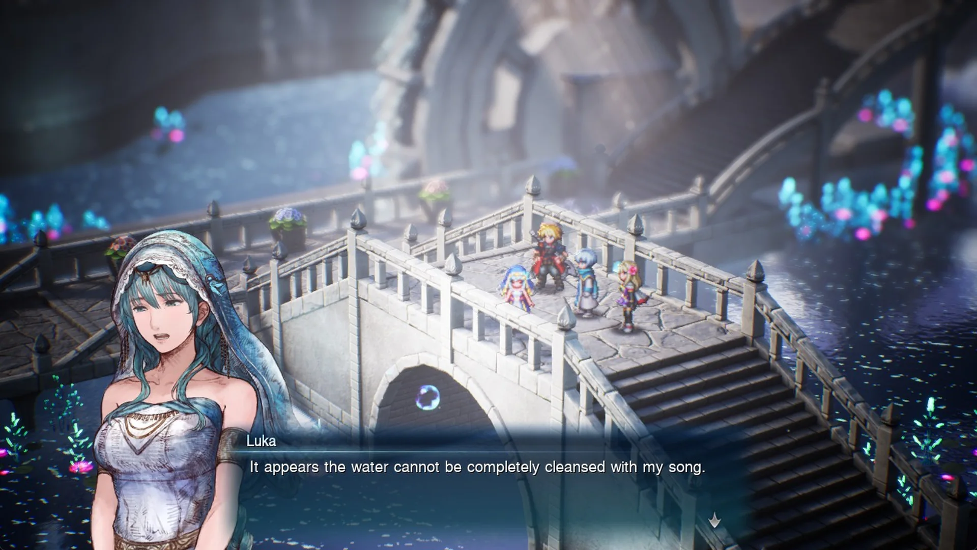 Luka: It appears the water cannot be completely cleansed with my song
