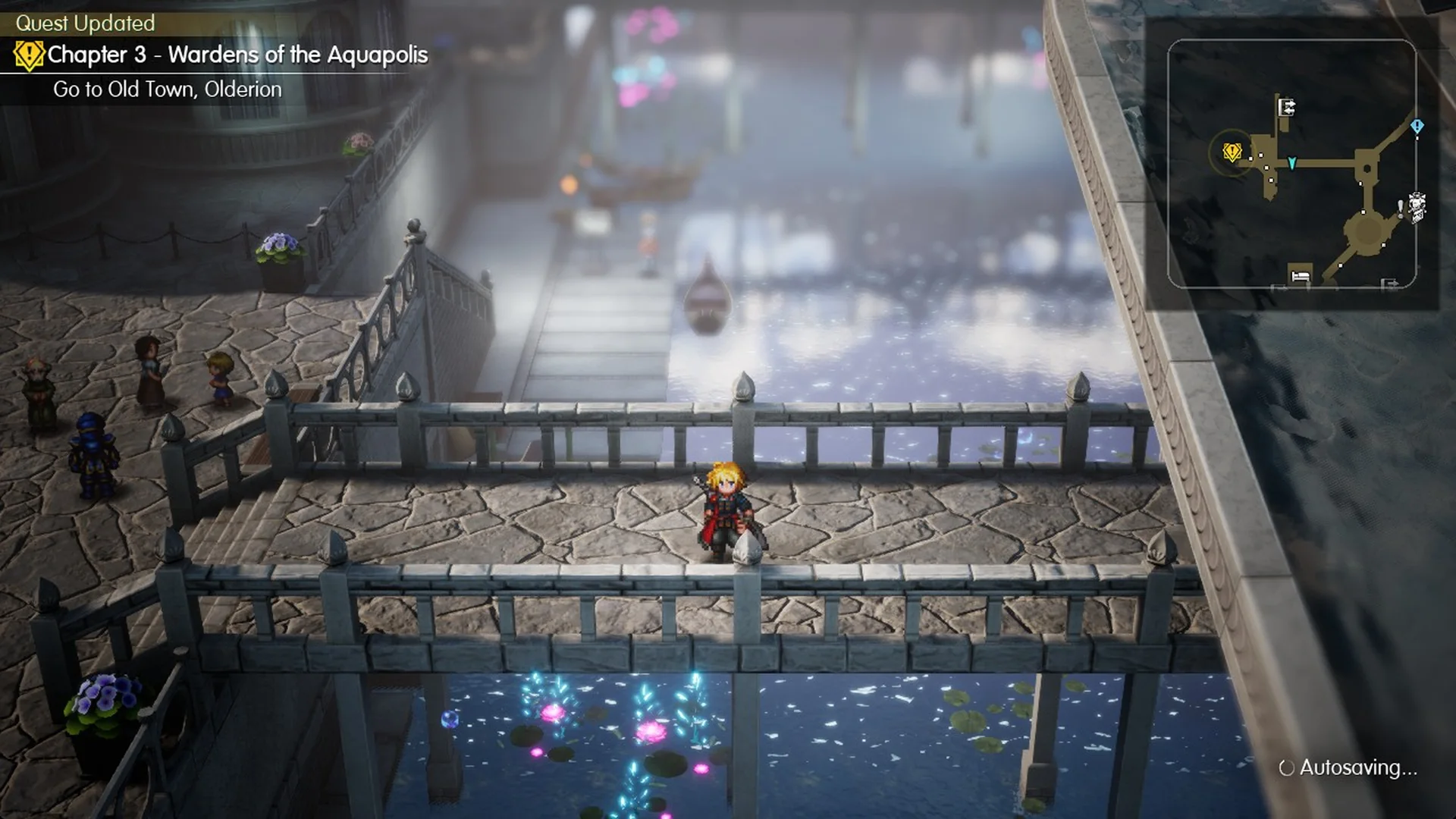 Quest Updated Go to Old Town, Olderion with Autosaving