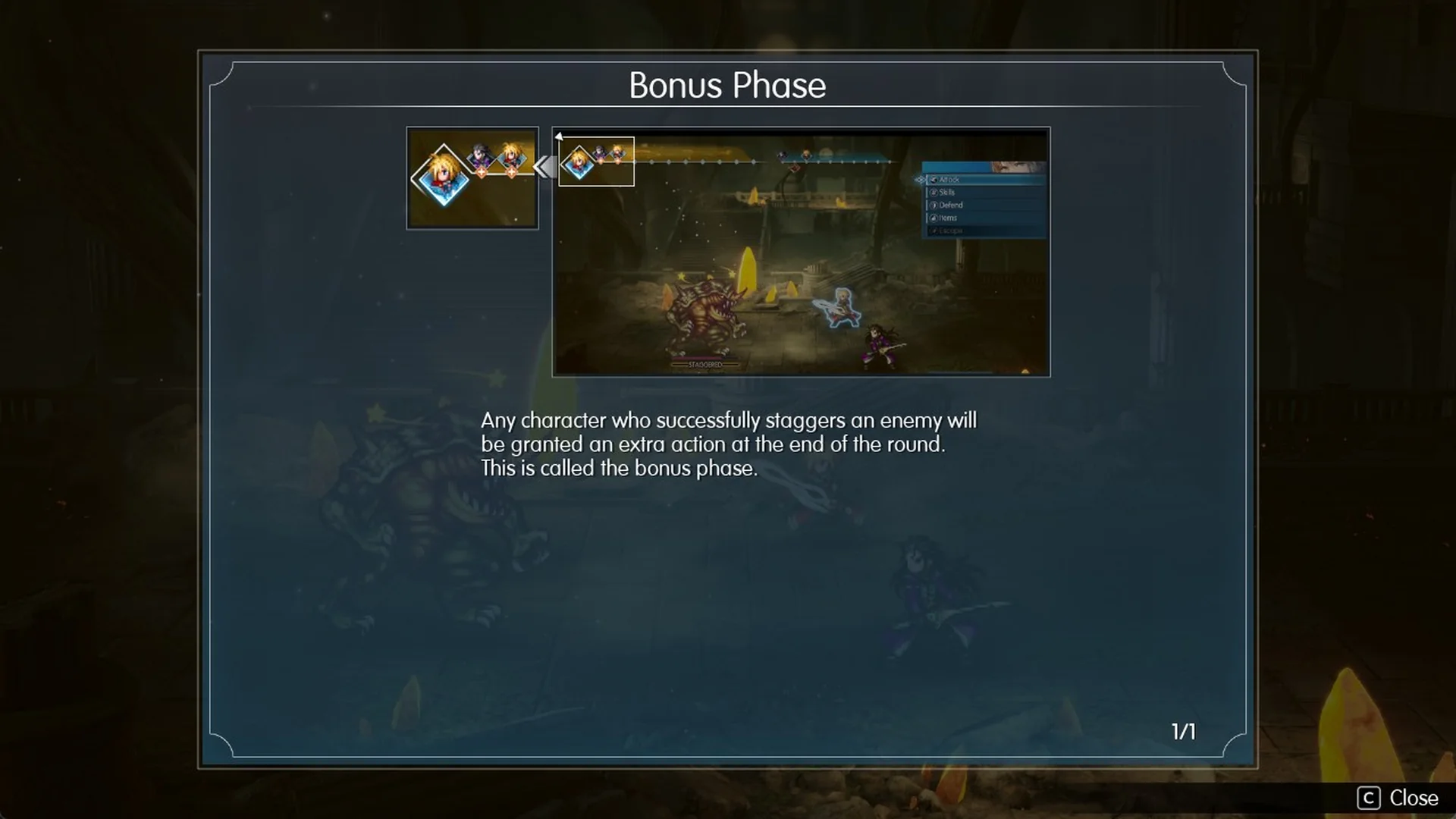 Final Fantasy Resonance Bonus Phase tutorial page