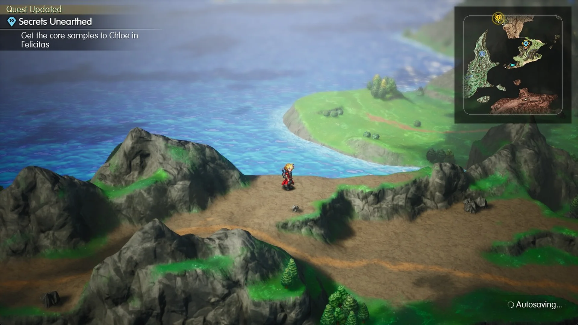 Quest Updated: Get the core samples to Chloe in Felicitas