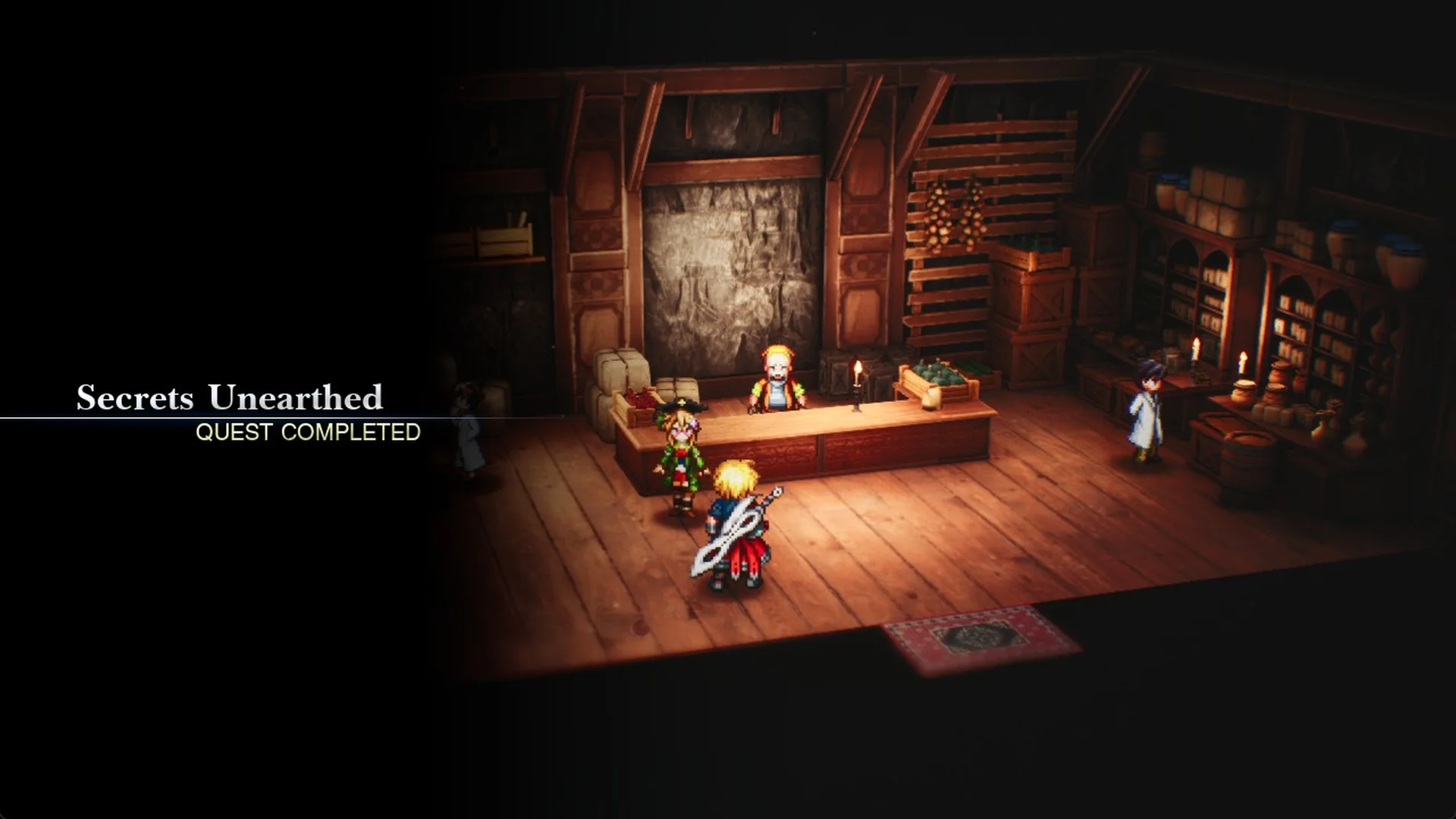 Secrets Unearthed QUEST COMPLETED banner