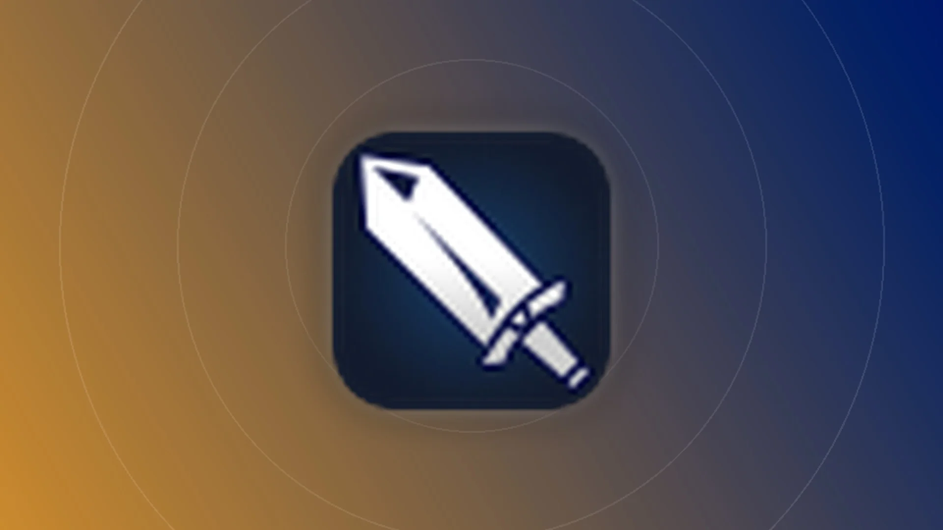 Swords icon on a gradient background