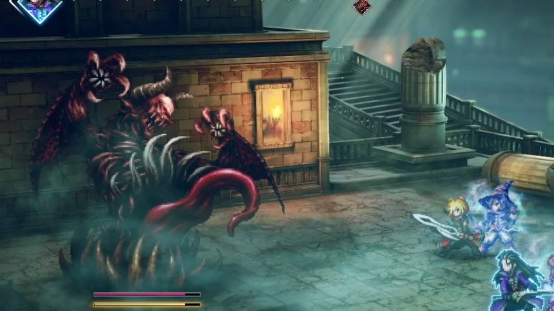 The Hunger boss fight in the Kolobos Ruins in Final Fantasy Resonance