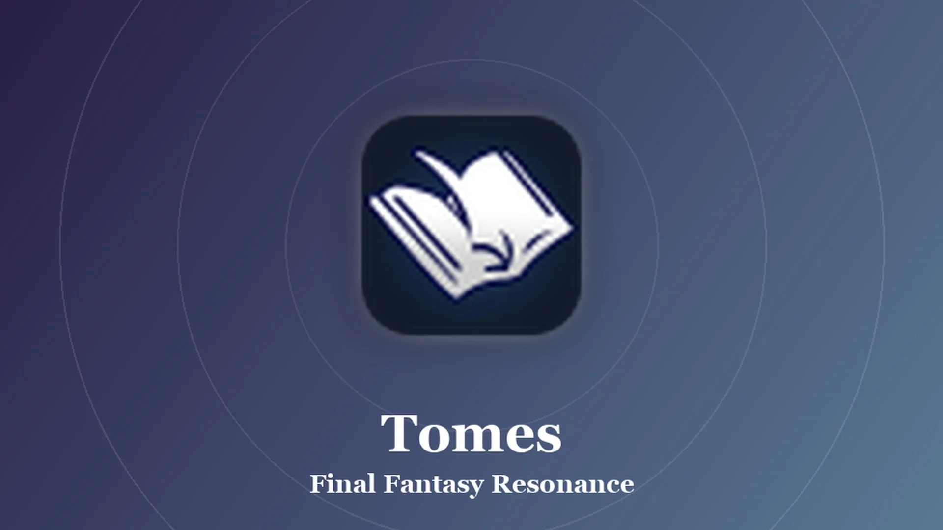 Styled card with the tome icon and the word Tomes