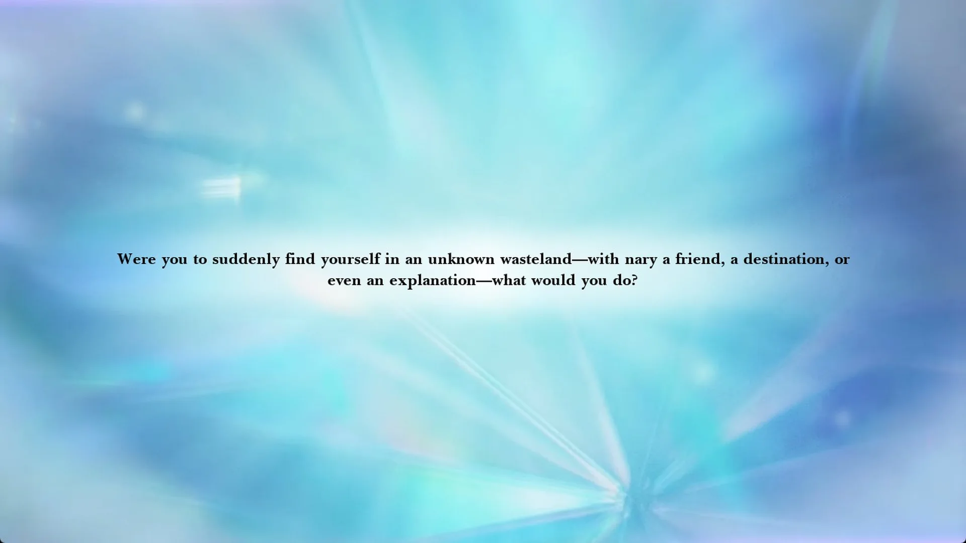 Warrior of Light sanctum first question about an unknown wasteland in Final Fantasy Resonance