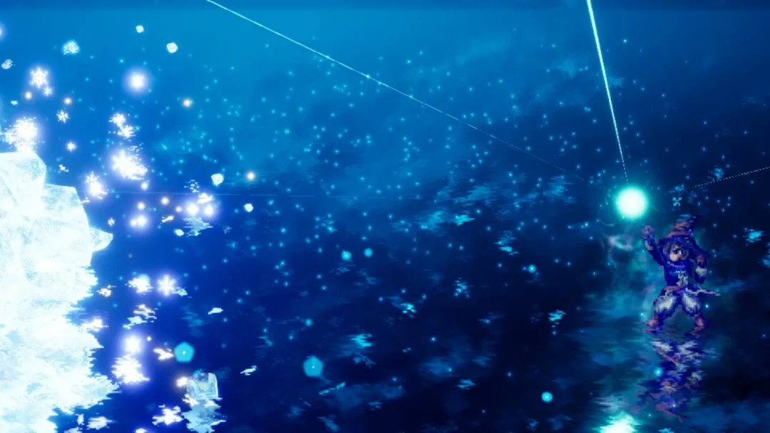 Tronn casting Hibernal Fury in a battle in Final Fantasy Resonance
