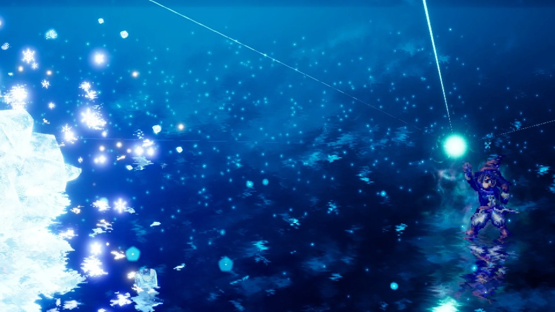 Tronn casting Hibernal Fury in a battle in Final Fantasy Resonance