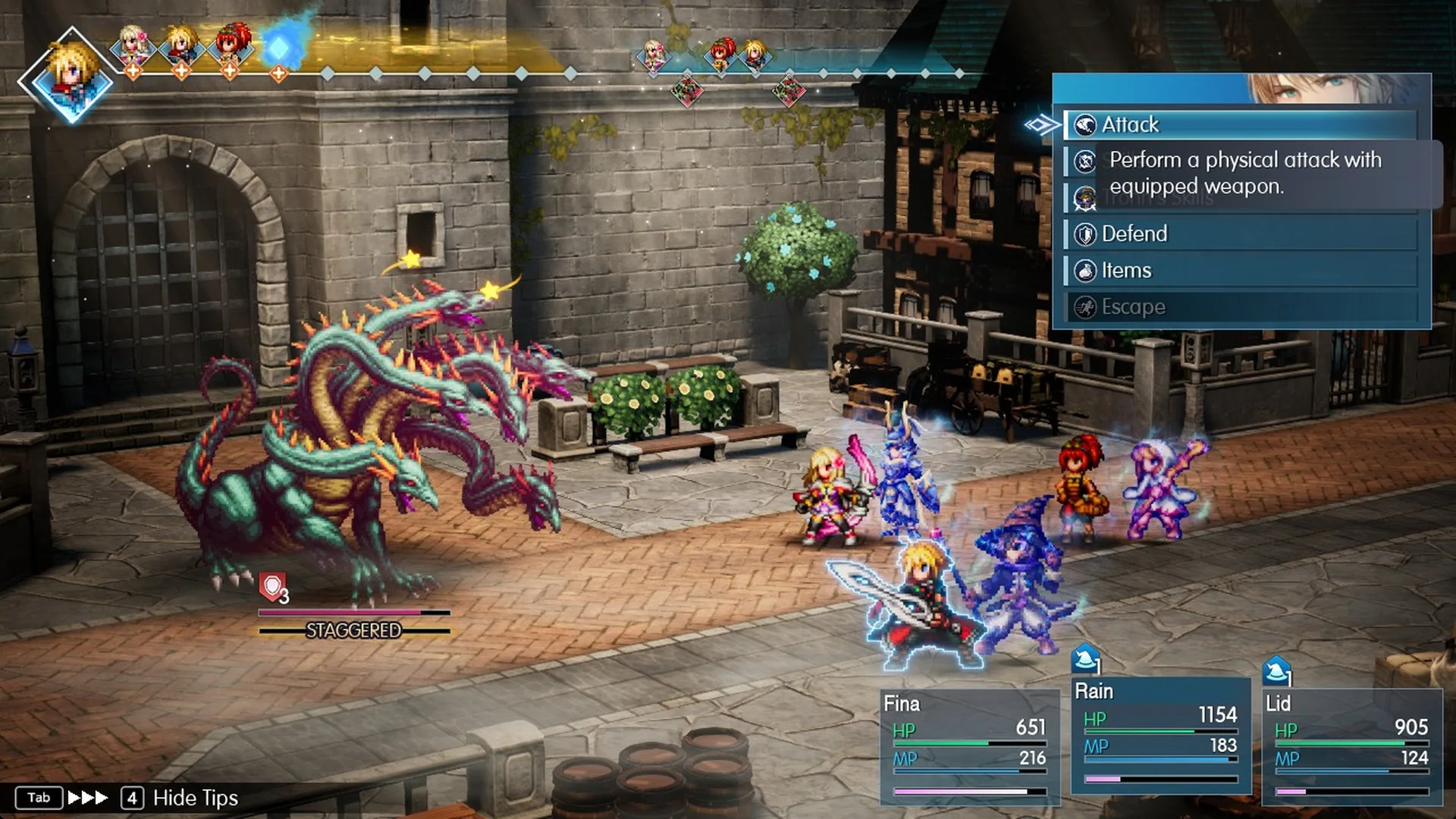 Water Dragon with the STAGGERED bar