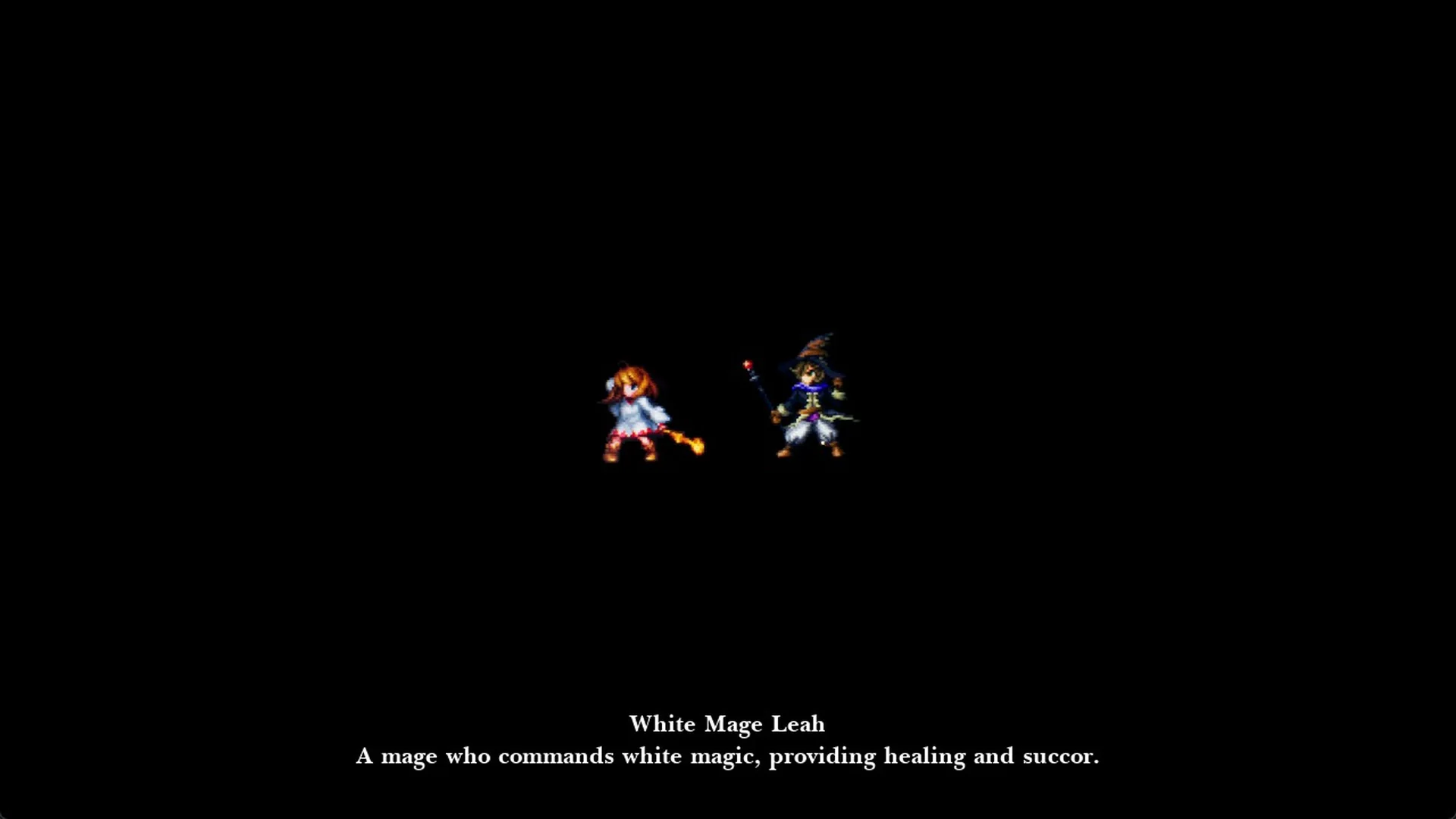 White Mage Leah card reading A mage who commands white magic, providing healing and succor