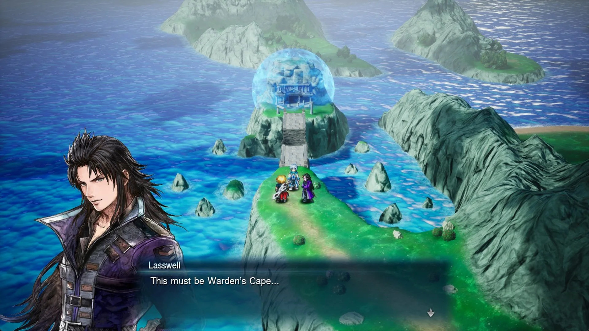 Lasswell: This must be Warden's Cape, on the World Map north of Amore