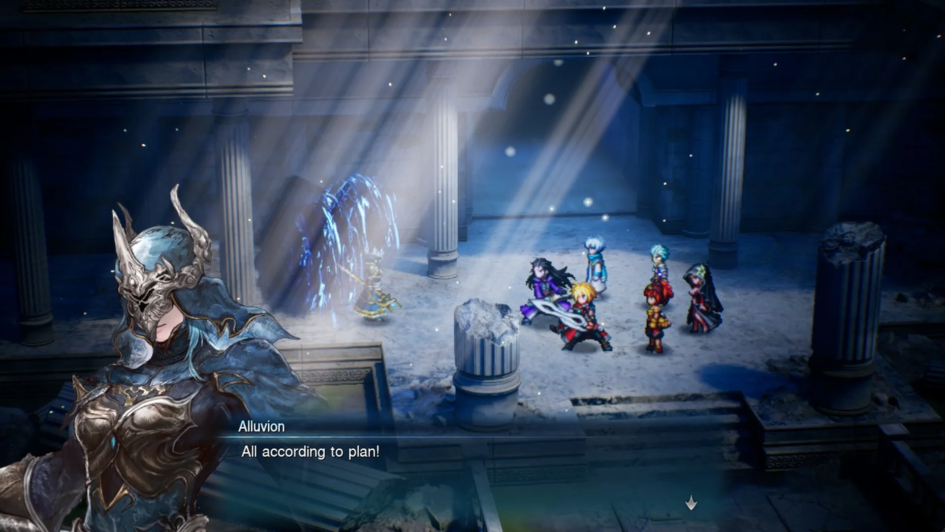 Alluvion: All according to plan! at the Water Shrine