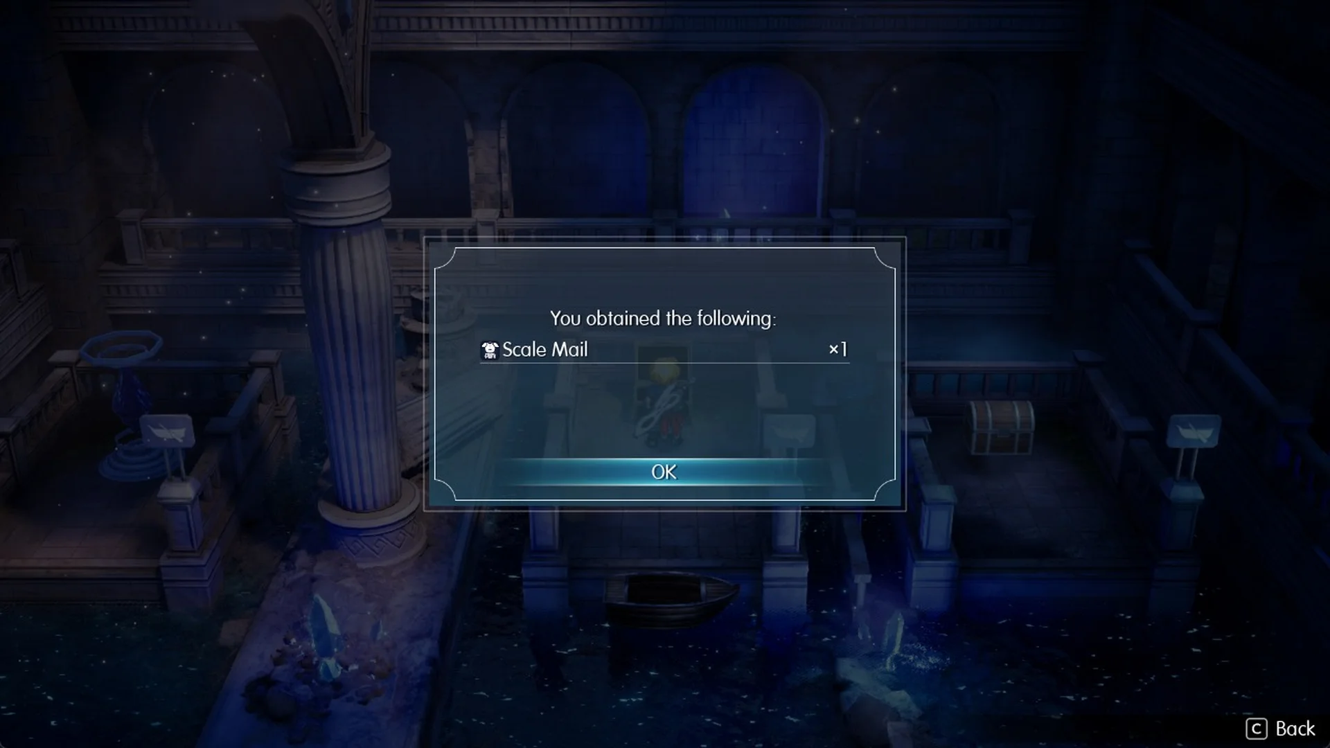 You obtained the following: Scale Mail x1
