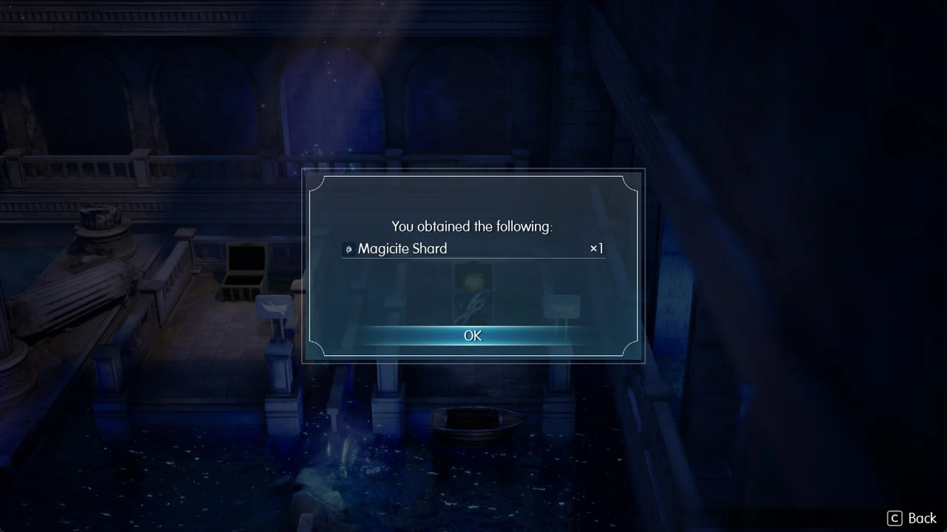 You obtained the following: Magicite Shard x1