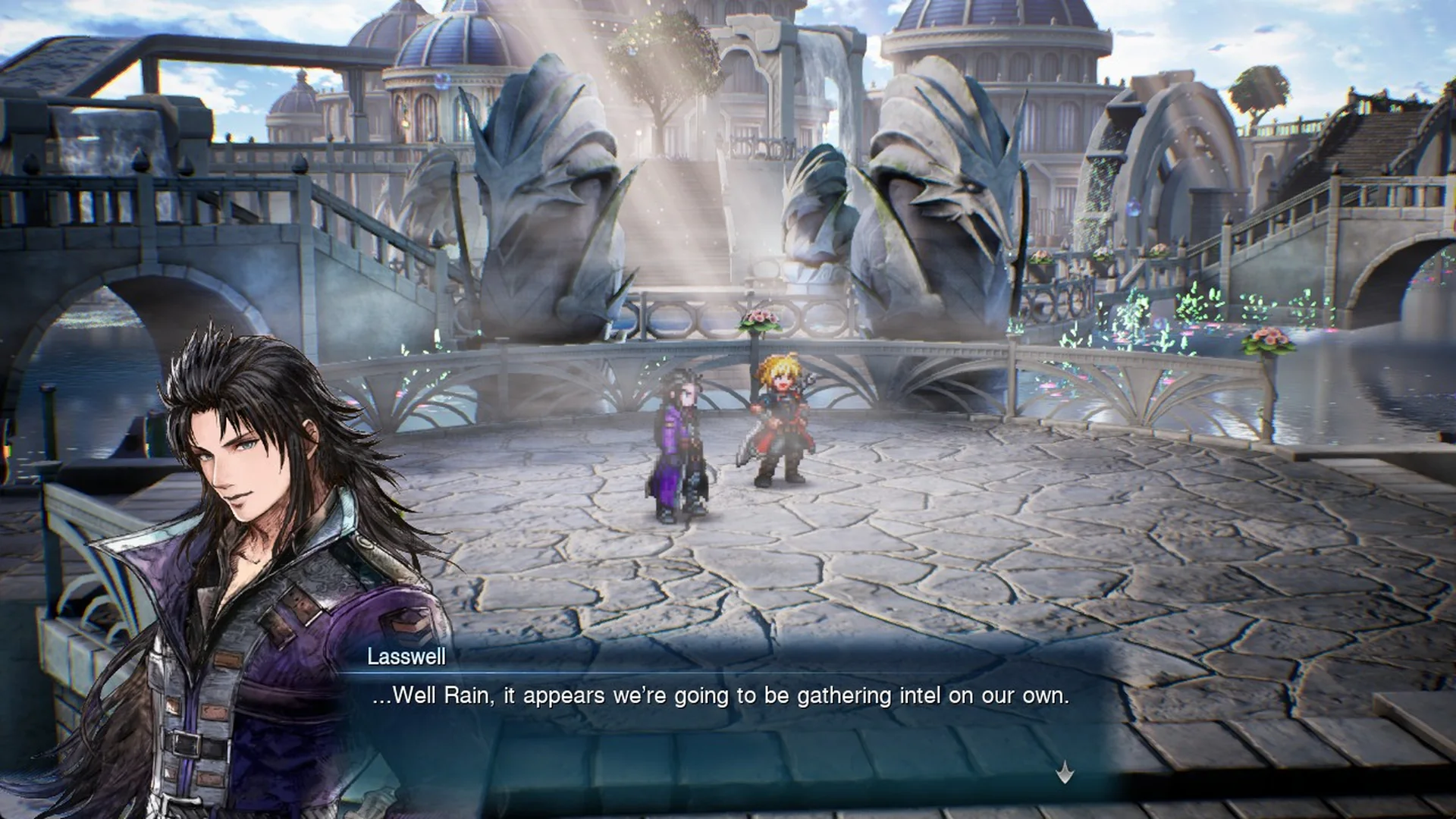 Lasswell: Well Rain, it appears we're going to be gathering intel on our own.