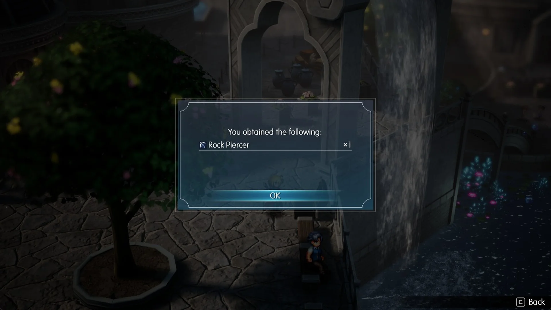 You obtained the following: Rock Piercer x1
