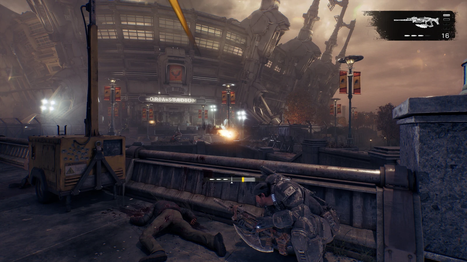 Ghost Town Walkthrough in Gears of War: E-Day (Act 5, Chapter 2)