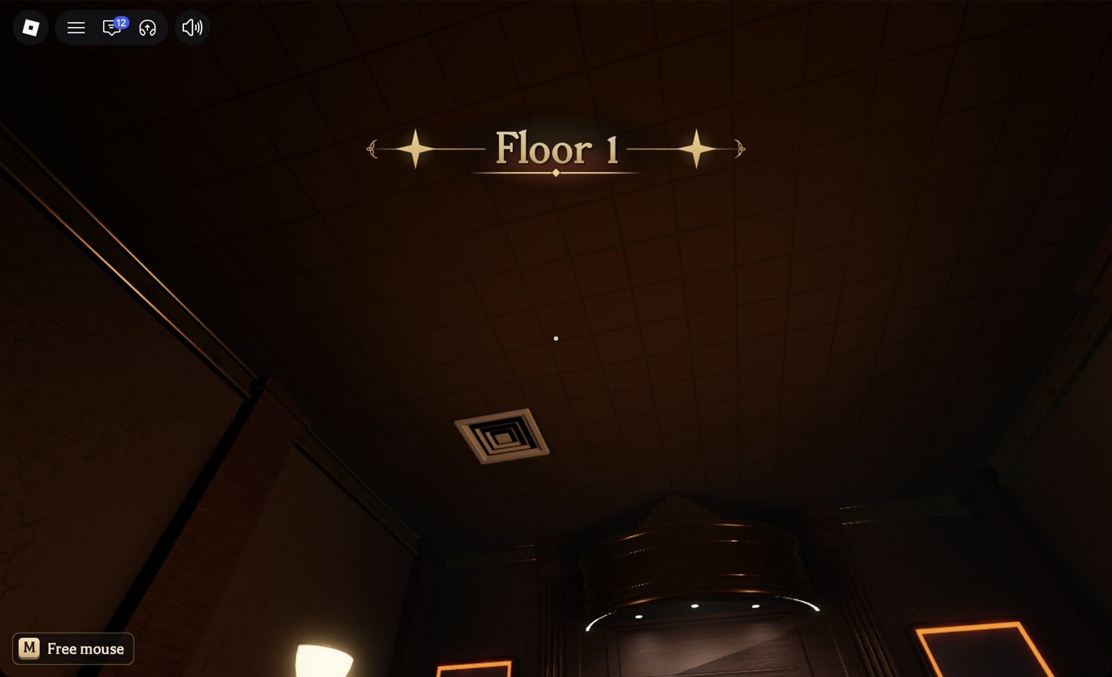 The Floor 1 title shown on arrival in The Hollow