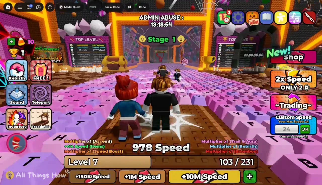 Stage 1 screen with 24 in the Custom Speed field before pressing OK
