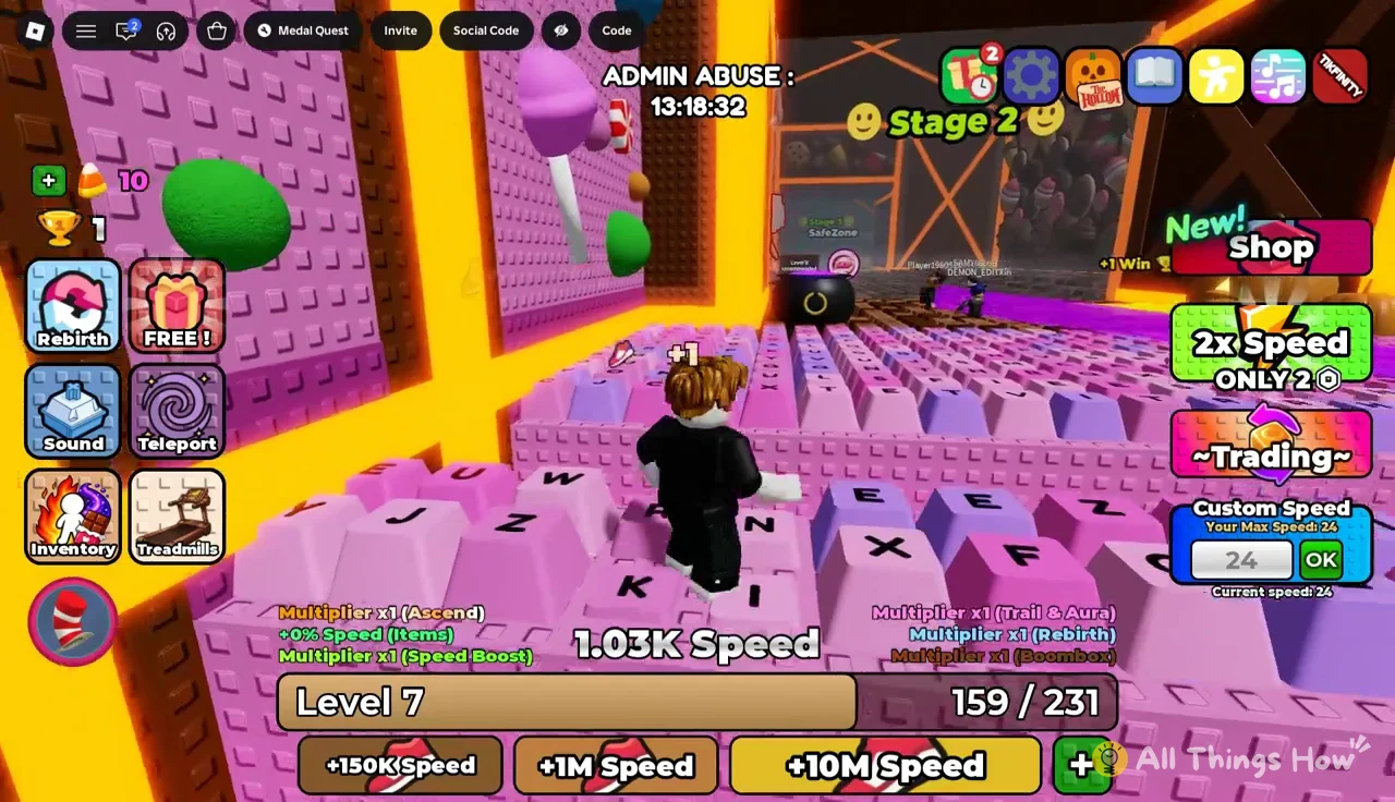 Stage 2 run with the Custom Speed field at 24 beside the OK button