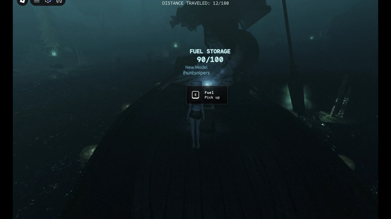 Fuel pile reading FUEL STORAGE 90/100 with the E Fuel Pick up prompt on screen
