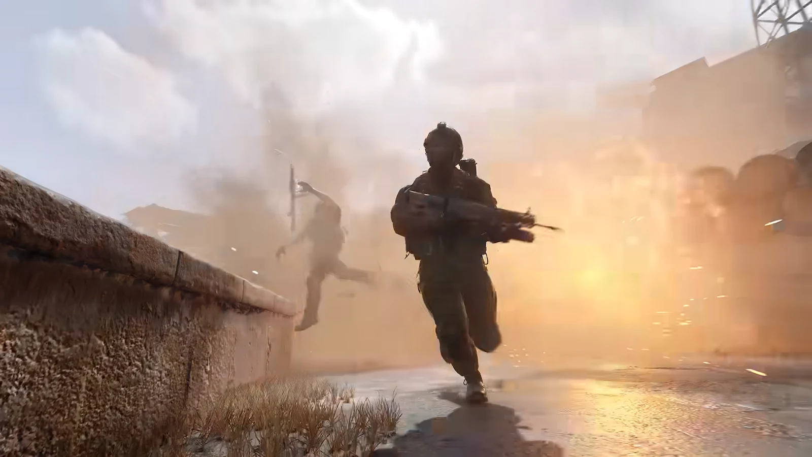 Soldiers trading fire at close range inside a cramped room on a Modern Warfare 4 map