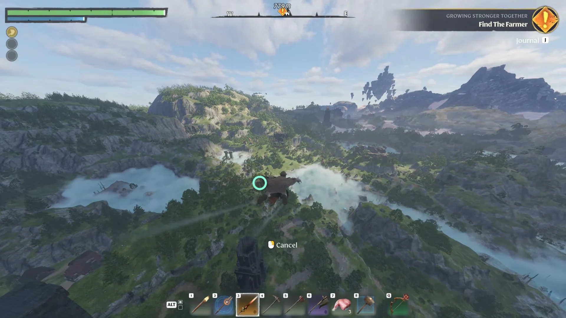 Gliding from the Spire