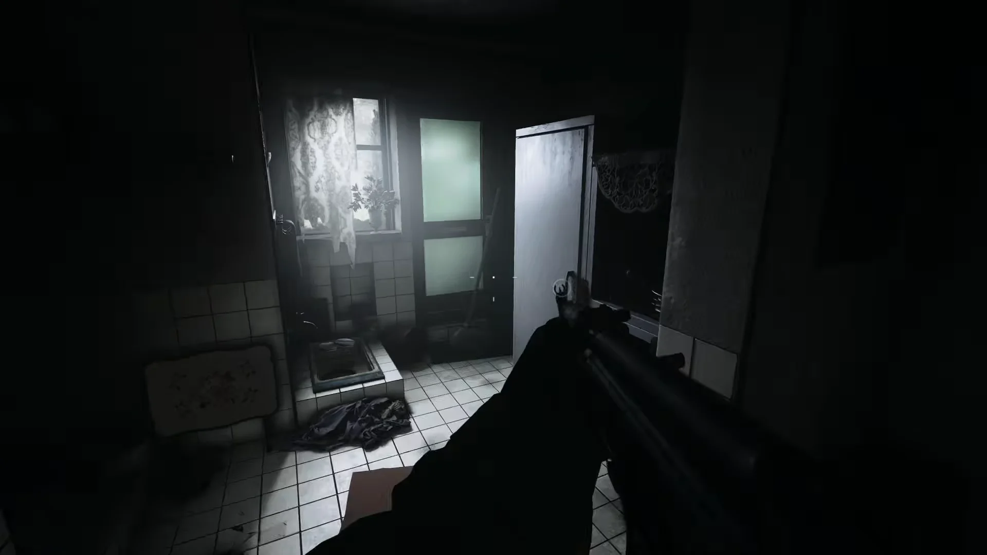 Entering abandoned house