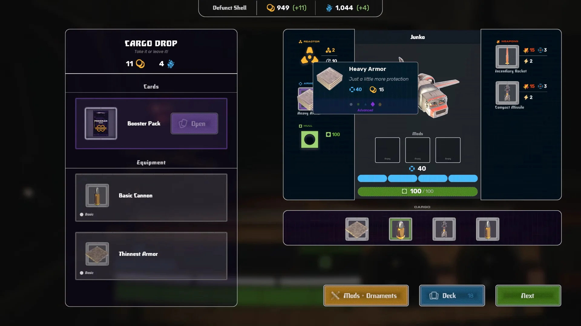 Ship Customization & Node Map