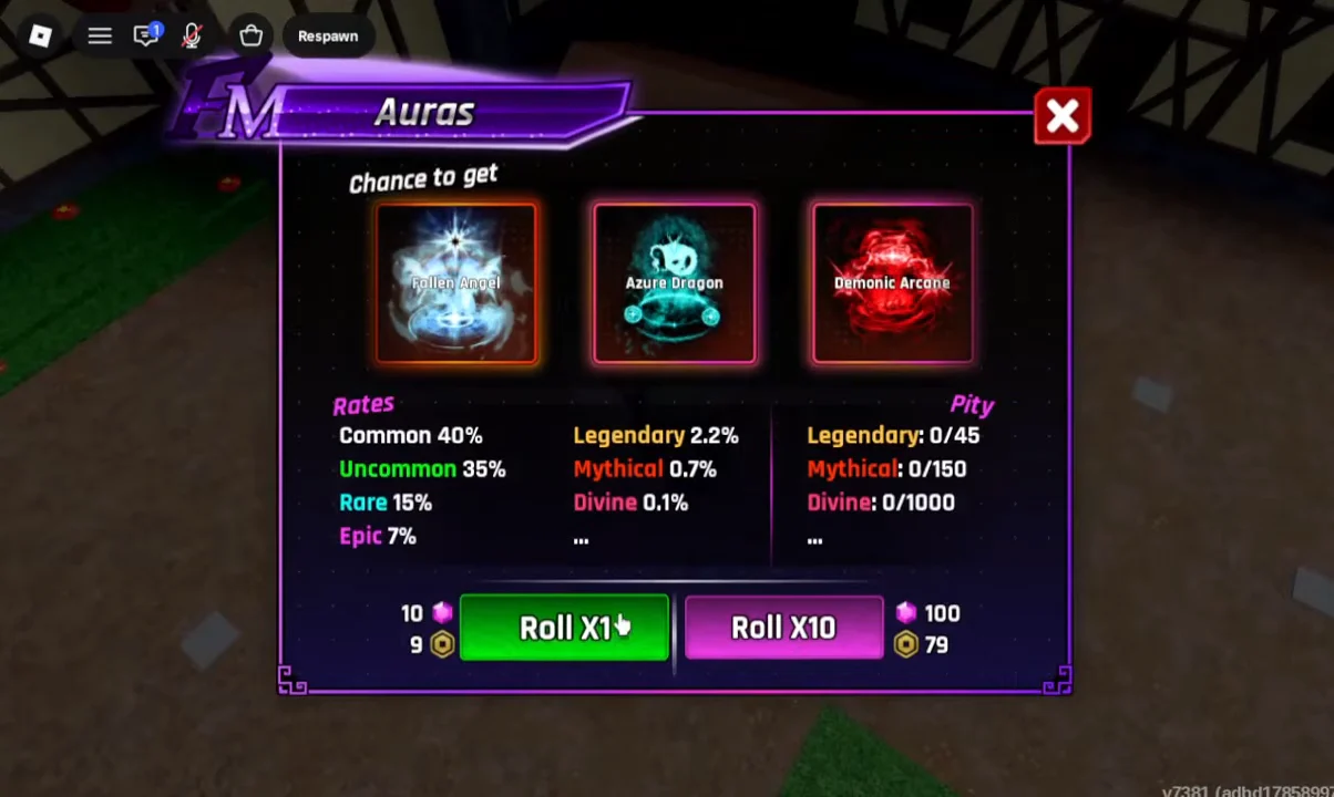 Rolling for an Aura