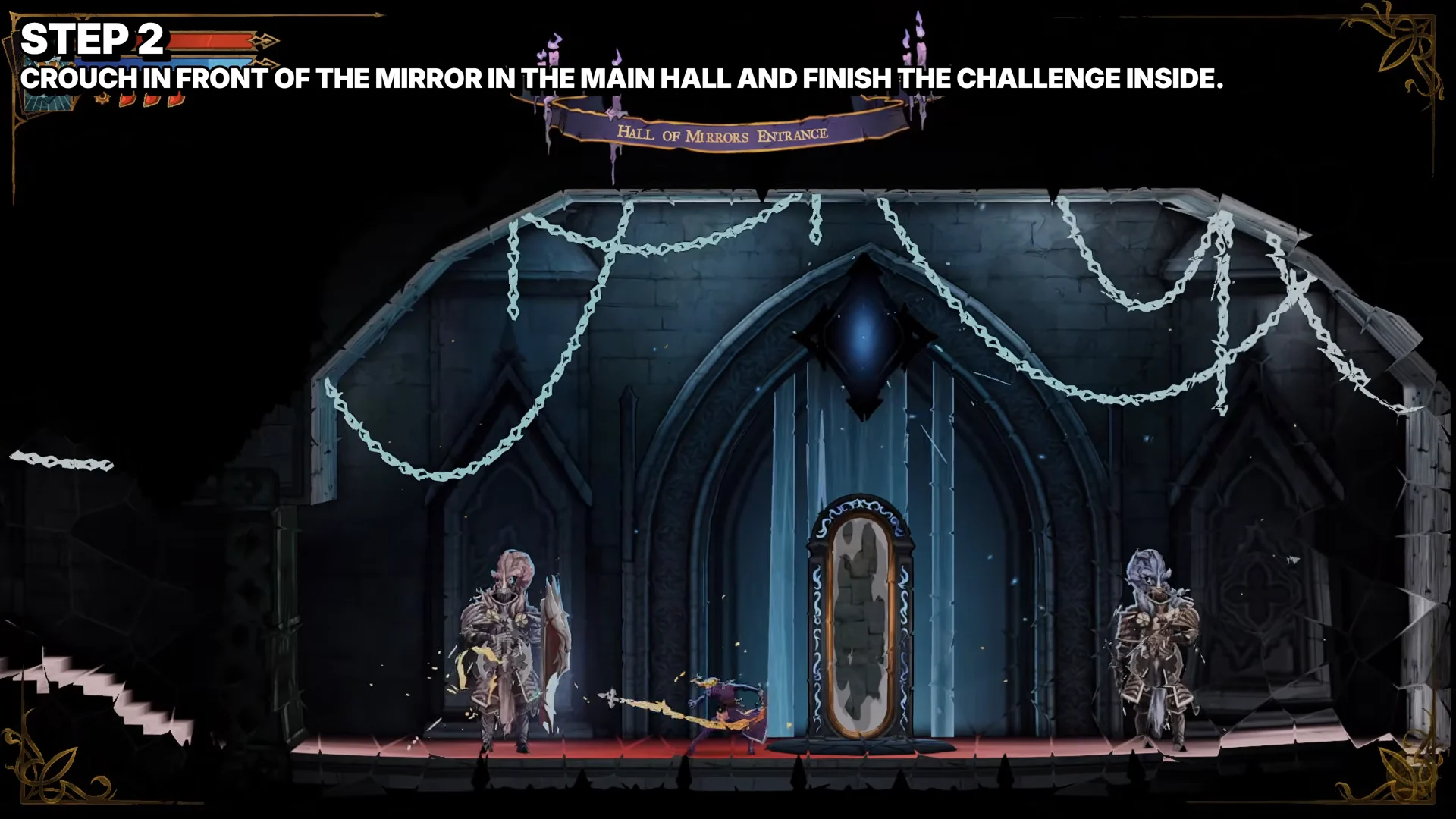 Step 2: Main Hall Mirror Challenge