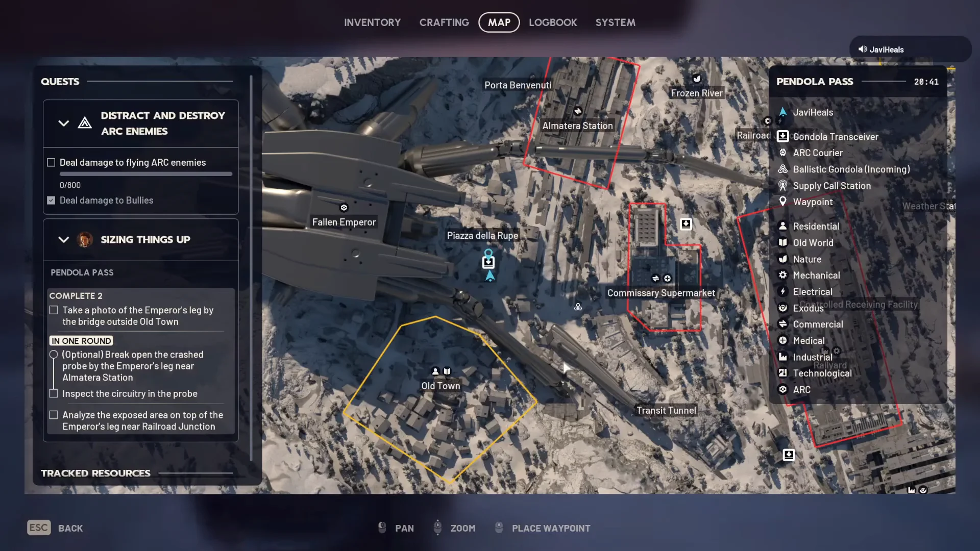 Checking Gondola Landing Site