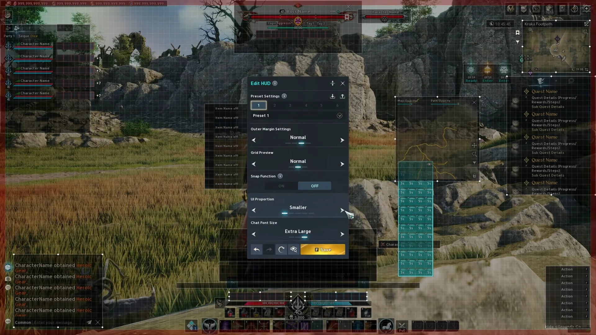 Accessing Edit HUD
