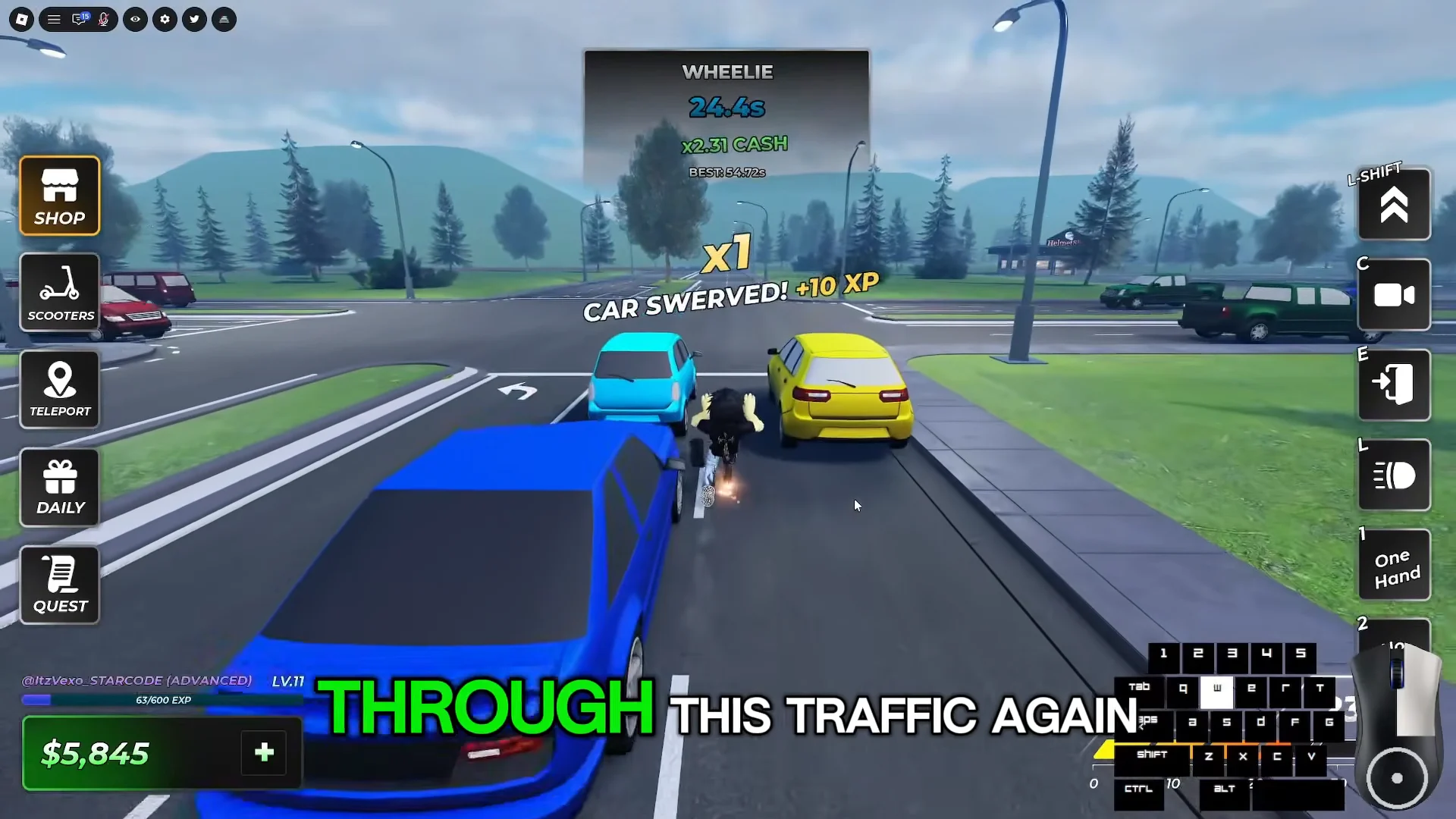 Rapid Wheelie XP Run to Level 11